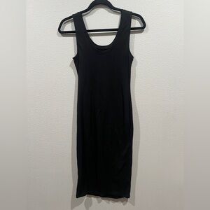 🐈‍⬛🖤AMBIANCE BLACK MIDI RIBBED DRESS🖤🐈‍⬛